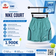 Áo Thể Thao Nike Chính Hãng Xanh Cổ Vịt - Court Advantage - FD5317-361