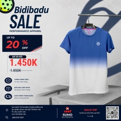 Áo Thể Thao Chính Hãng Màu Xanh Trắng Bidibadu Tennis BIDIBADU63.1-A
