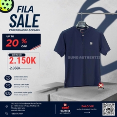 Áo Thể Thao Chính Hãng Fila Tennis Henley Neck T-Shirt - màu Xanh Navy FS2RSH2301M-DNA