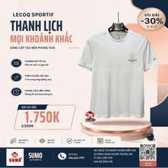 Áo Thể Thao Chính Hãng Lecoq Spotif Shirt White - màu Trắng L252MCNRTS05-A02
