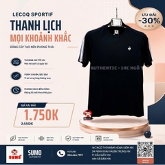 Áo Thể Thao Chính Hãng Lecoq cổ tròn - màu Đen L242MCNA0332B01