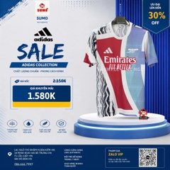Áo Adidas Chính Hãng Men Arsenal FC Pre-season Shirts Red White Soccer AFC Tee Jersey JE7562