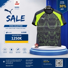 Áo Thể Thao Chính Hãng Puma màu đen viền xanh - 660186-08