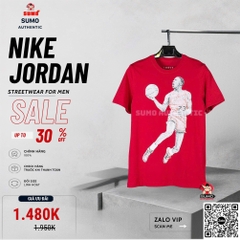 Áo Thể Thao Chính Hãng Nike Jordan Short Sleeve T-Shirt - màu Đỏ FZ1936-687