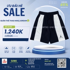 Quần Thể Thao Chính Hãng Màu Đen Trắng Nike Air Jordan Dri-Fit Air Woven Shorts CZ4774-010