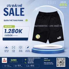 Quần Thể Thao Chính Hãng Player Puma Senegal - màu Đen 772455 03