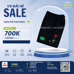 Quần Thể Thao MEDM Chính Hãng Màu Đen MEDM Rose MEDM00734
