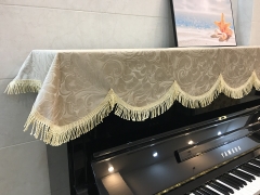 Khăn phủ đàn piano màu kem cao cấp