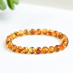 VT226 Vòng tay hổ phách Amber hạt 8mm