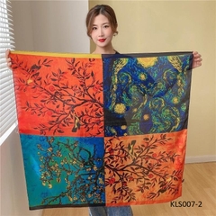 KLS007 Khăn Lụa Vuông 90*90cm