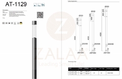 Cột Đèn Trang Trí Sân Vườn Công Viên hiện đại mã số ZAT-1129