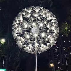 Cột Đèn Bông hoa Bồ Công Anh Dandelion Loại D1.5m, CCT 3000K H5-8m, Chiếu sáng cảnh quan và trang trí 3D