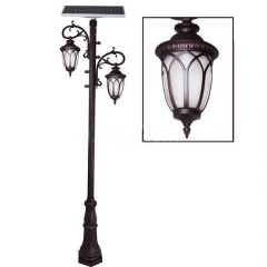 Đèn Cảnh Quan Tân Cổ Điển 2 Bóng Solar Garden Lights ZALAA OEM ZSCV-004
