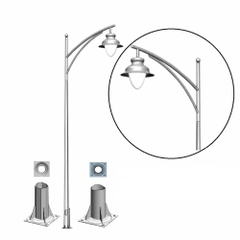 Cột Đèn Cao Áp Chiếu Sáng Đường Phố | Cần Đèn Đơn ZCD.CD17