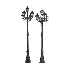 Cột Đèn LED Sân Vườn Tân Cổ Điển 5 Bóng Phong Cách Châu Âu | ZSV-GLP EU005