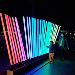 Cột Đèn LED Thanh Tuyến Tính ZALAA DMX RGB đổi màu tương tác công cộng - LED Art Lights