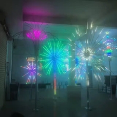 Đầu đèn LED trang trí kiểu Pháo Hoa đổi màu RGB 300W 36 đầu ống H1500 D2500 |  cho Cột cao từ 3met