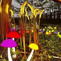 Đèn LED Mô Phỏng Hình Cây Nấm - Simulation Mushrooms Light cho Vườn Ánh Sáng Zalaa Light Garden