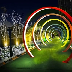 Đèn LED Thanh Tuyến Tính trang trí đường Vòm ZALAA DMX 512 RGBW đổi màu tương tác công cộng - LED Art Lights