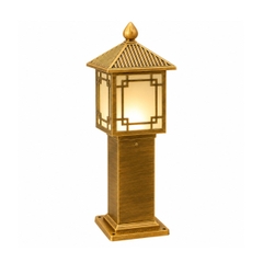 Trụ đèn nấm sân vườn vuông nhôm cổ điển D200×H600mm – ZALAA