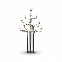 Trụ Đèn Nghệ Thuật 19 Bóng Cầu PE, PMMA, D200, D300, D400 LED Bulb E27 | ZCV-ART006 ZALAA