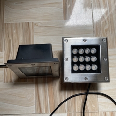 Đèn LED Âm Đất Vuông 12W - Kích thước D160x160xH80mm