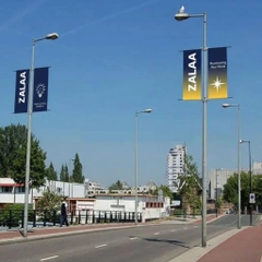 ZALAA OEM Tay Cờ Banner Quảng Cáo Gắn Trên Cột Đèn Theo Yêu Cầu