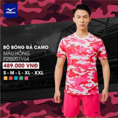 Bộ Quần Áo Bóng Đá Mizuno - Hồng
