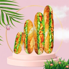 GỐI ÔM BÁNH MÌ THỊT.