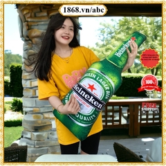 GỐI ÔM CHAI BIA + NƯỚC NGỌT.