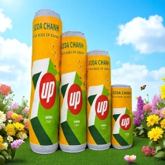 GỐI ÔM LON NƯỚC NGỌT 7UP SODA CHANH.