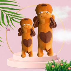 GỐI ÔM CHÓ LƯỜI LƯNG TIM.