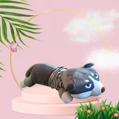 GỐI ÔM CHÓ HUSKY MẶC ÁO.