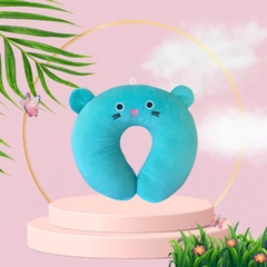 GỐI CỔ THÊU MẶT THỎ.