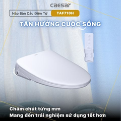 Bàn cầu 2 khối Caesar CD1320 (không nắp) + nắp rửa TAF710H