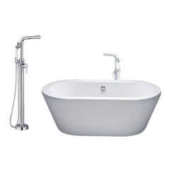 Combo bồn tắm Caesar AT6270 kèm vòi AS489C đặt sàn