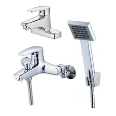 Combo vòi lavabo sen tắm Caesar B402CU + S403C