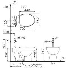 Bàn Cầu Caesar CP1333 (Màu Trắng) Xả Gạt Tay - Xí bệt Caesar giá rẻ | Bui  Minh Trading Đại Lý Số #1 Caesar