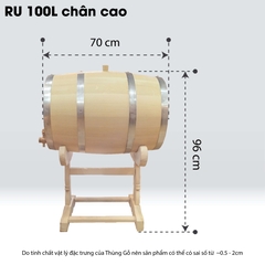 Thùng Gỗ Sồi Nhập Khẩu Nga D.CHEERY 100L