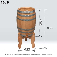 Thùng Gỗ Sồi D.CHEERY 10L