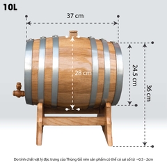 Thùng Gỗ Sồi D.CHEERY 10L