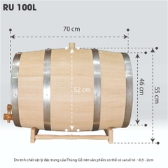 Thùng Gỗ Sồi Nhập Khẩu Nga D.CHEERY 100L