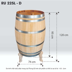 Thùng Gỗ Sồi Nhập Khẩu Nga D.CHEERY 225L