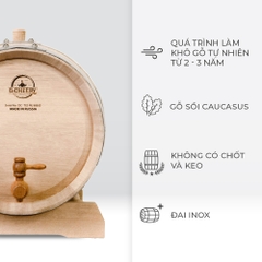 Thùng Gỗ Sồi Nhập Khẩu Nga D.CHEERY 20L