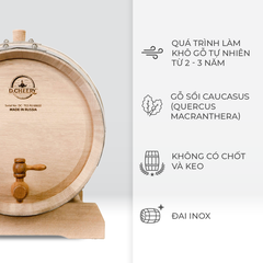 Thùng Gỗ Sồi Nhập Khẩu Nga D.CHEERY 20L