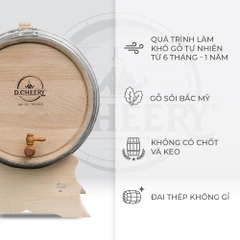 Thùng Gỗ Sồi D.CHEERY 50L