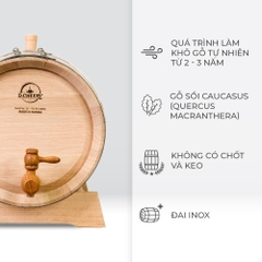 Thùng Gỗ Sồi Nhập Khẩu D.CHEERY 10L