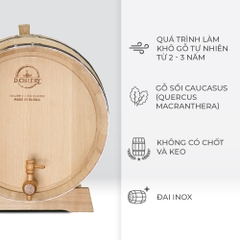 Thùng Gỗ Sồi Nhập Khẩu Nga D.CHEERY 100L