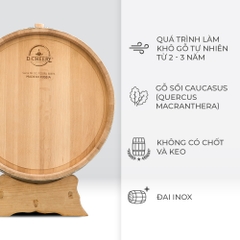 Thùng Gỗ Sồi Nhập Khẩu Nga D.CHEERY 300L