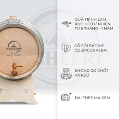 Thùng Gỗ Sồi D.CHEERY 20L